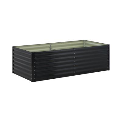 Metalen hochbeet - 200 x 100 x 60 cm - staal (gegalvaniseerd)