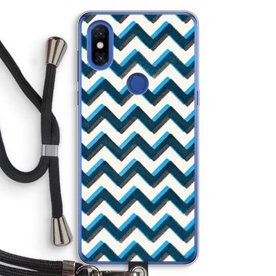 Onderbroken lijn: Xiaomi Mi Mix 3 Transparant Hoesje met koord