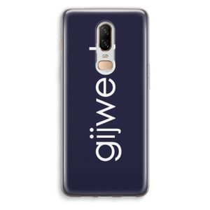 Gijweet: OnePlus 6 Transparant Hoesje