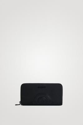 Langwerpige portemonnee met mandala's - BLACK - U