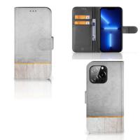 iPhone 13 Pro | Book Style Case | Wood Concrete iPhone 13 Pro | Book Style Case | Wood Concrete