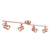 Opbouwspot Venn 4 - incl. dimbare LED lamp - Koper