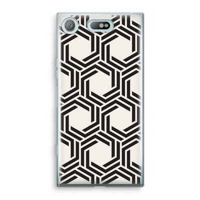Geometrisch patroon: Sony Xperia XZ1 Compact Transparant Hoesje