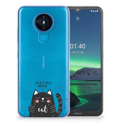 Nokia 1.4 Telefoonhoesje met Naam Cat Good Day Nokia 1.4 Telefoonhoesje met Naam Cat Good Day