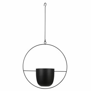 Mica Decorations Plantenpot - IJzer - zwart - L34 x W14 x H65 cm - Plantenpotten
