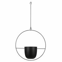 Mica Decorations Plantenpot - IJzer - zwart - L34 x W14 x H65 cm - Plantenpotten