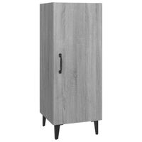 vidaXL Dressoir 34,5x34x90 cm bewerkt hout grijs sonoma eikenkleurig - thumbnail