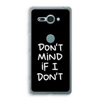 Don't Mind: Sony Xperia XZ2 Compact Transparant Hoesje