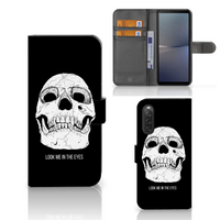 Telefoonhoesje met Naam Sony Xperia 10 V Skull Eyes