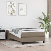 Boxspringframe stof taupe 90x200 cm