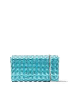 Amina Muaddi pochette Paloma à ornements en cristal - Bleu