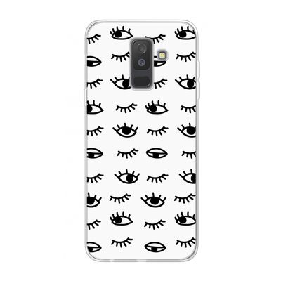 Eye pattern #2: Samsung Galaxy A6 Plus (2018) Transparant Hoesje