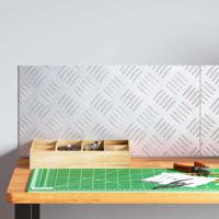 VidaXL Trap tread rechthoekig 2 pcs zilver 50 x 25 cm aluminium