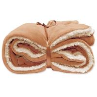 Unique Living Unique Living Lars coral fleece/suede plaid 150x200cm sandstone