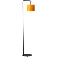 Masterlight Vloer SchemerlampVenus 152cm met okergele lampenkap - 1262-05-6580-146-20