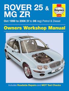 Haynes Werkplaatshandboek Rover 25 & MG ZR benzine & diesel (Okt 1999-2006) 4145