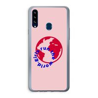 Run The World: Samsung Galaxy A20s Transparant Hoesje