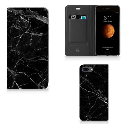 Apple iPhone 7 Plus | 8 Plus | Standcase | Marmer Zwart - Origineel Cadeau Vader