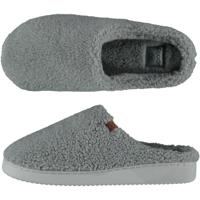 Instapper slippers/pantoffels Teddy wol - grijs - maat 45-46 - Volwassenen