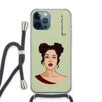 Pop-Art Creator: iPhone 13 Pro Max Transparant Hoesje met koord