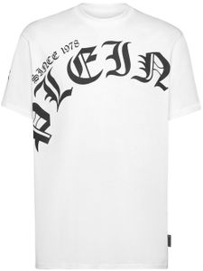 Philipp Plein t-shirt en coton à logo imprimé - Blanc