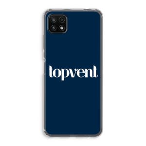 Topvent Navy: Samsung Galaxy A22 5G Transparant Hoesje