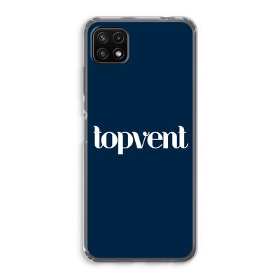 Topvent Navy: Samsung Galaxy A22 5G Transparant Hoesje