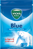 Vicks Blue Zak Suikervrij 72gr