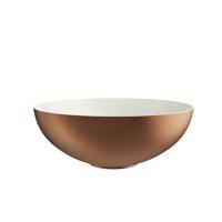 Crosswater Circus Waskom - 40x40x15cm - rond - binnenkant Mat cru - buitenkant Geborsteld brons CT4084UCBZ Crosswater Circus Waskom - 40x40x15cm - rond - binnenkant Mat cru - buitenkant Geborsteld brons CT4084UCBZ