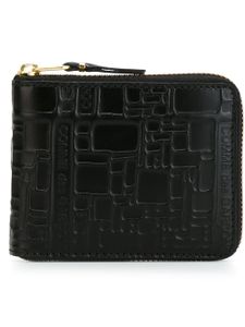 Comme Des Garçons Wallet portefeuille à motifs géométriques - Noir