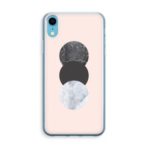 Marmeren cirkels: iPhone XR Transparant Hoesje