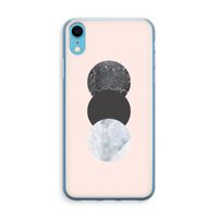 Marmeren cirkels: iPhone XR Transparant Hoesje