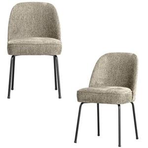 BePureHome Vogue Eetkamerstoelen - Velvet - Wheatfield - Set van 2