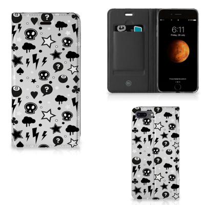 Mobiel BookCase Apple iPhone 7 Plus | 8 Plus Silver Punk