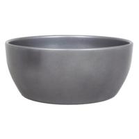 Bloempot schaal - zilver metallic - glanzend - H9.5 x D22.5 cm - keramiek - voor kamerplant