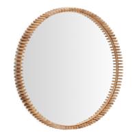 Kave Home Ronde Spiegel 'Polke' Teakhout, 100cm