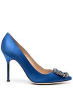 Manolo Blahnik escarpins Hangisi 105 mm - Bleu