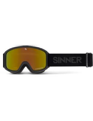 Sinner Duck Mountain Goggle Ski / Snowboard Bril Kinderen (zwart / Red Mirr) Zwart Double Red Mirr
