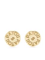 Patou boucles d'oreilles à logo gravé