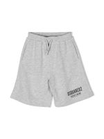 DSQUARED2 KIDS short de sport à logo imprimé - Gris