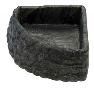Repto deco corner dish grey l - Aquadistri