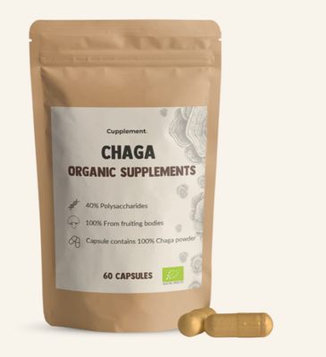 Cupplement Mushrooms Chaga Organic Supplement 60Capsules