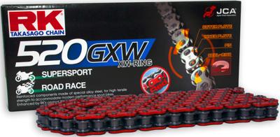 RK Chains 520 gxw 112 n red/black open