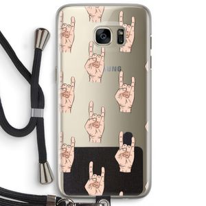Rock: Samsung Galaxy S7 Edge Transparant Hoesje met koord