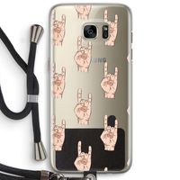 Rock: Samsung Galaxy S7 Edge Transparant Hoesje met koord