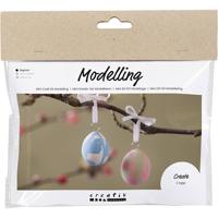 Creativ Company Mini hobbyset boetseren, gemarmerde eieren, 1 doos