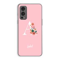 Pink Bouquet: OnePlus Nord 2 5G Transparant Hoesje