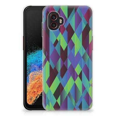 Samsung Galaxy Xcover 6 Pro | TPU Hoesje | Abstract Green Blue