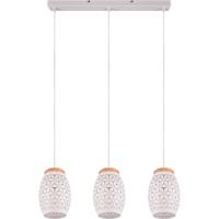 Moderne LED Hanglamp 3-Lichts - E27 Fitting - Mat Wit Metaal