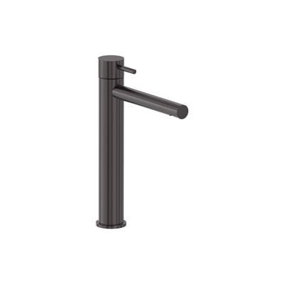 Wastafelmengkraan MAY Stilo Opbouw Model L Geborsteld Carbon Black PVD